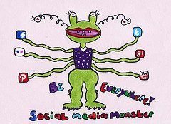 social media monster by AlisonQuine, on Flickr