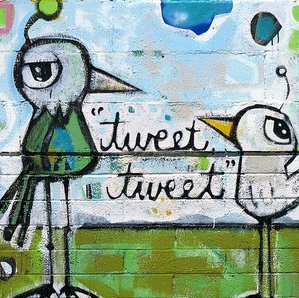Twittering Tweets Mural by cobalt123, on Flickr