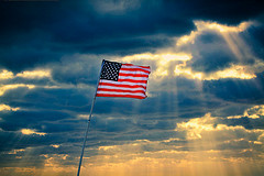 Memorial Day 2012 American Flag With Clo by Captain Kimo, on Flickr