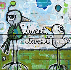 Twittering Tweets Mural by cobalt123, on Flickr