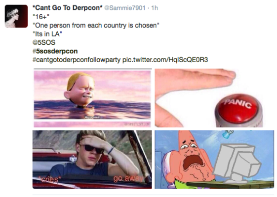 5SOS Derp Con Tweet